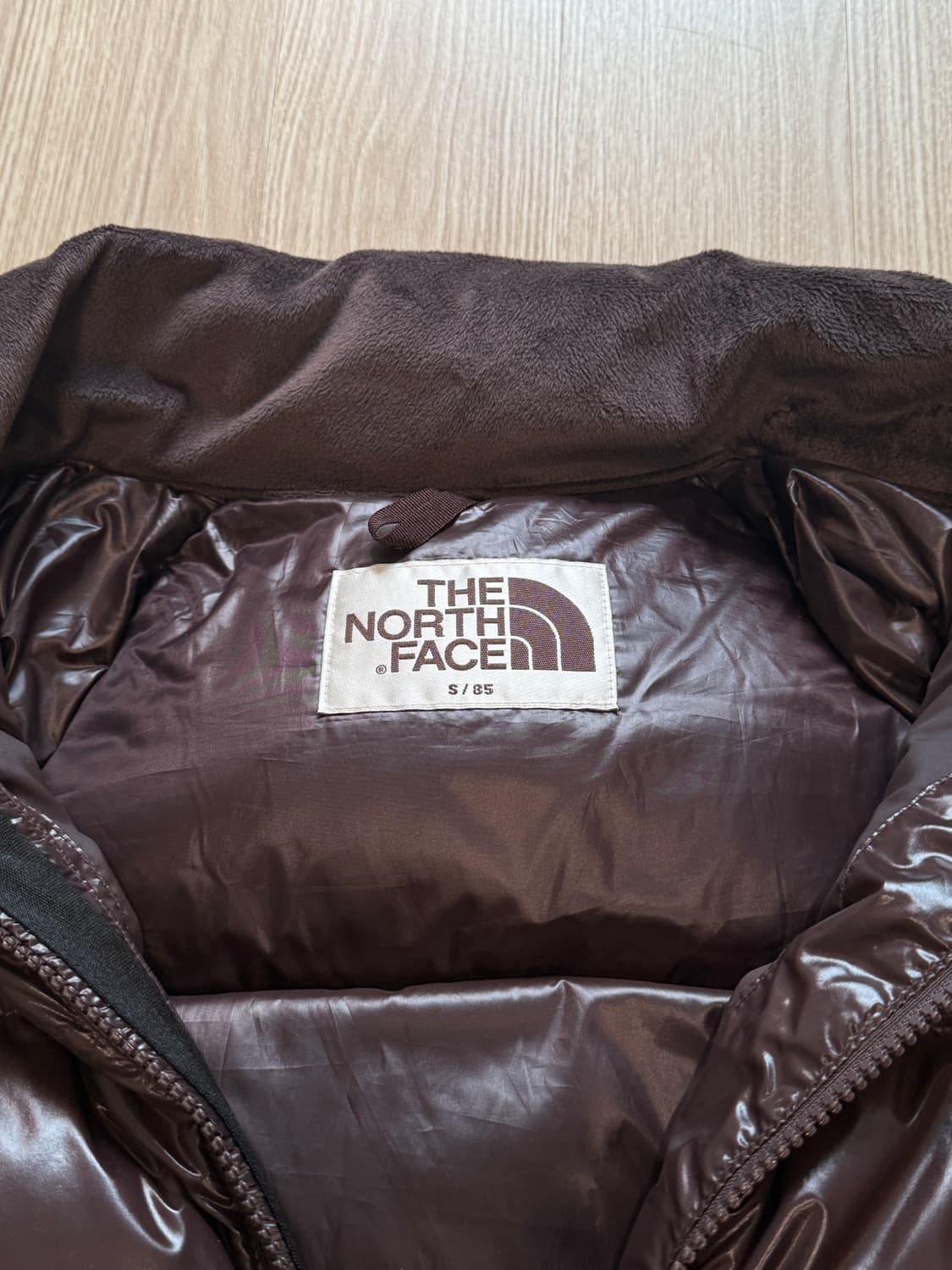노스페이스 화이트라벨 패딩 브라운 S 상품이미지4