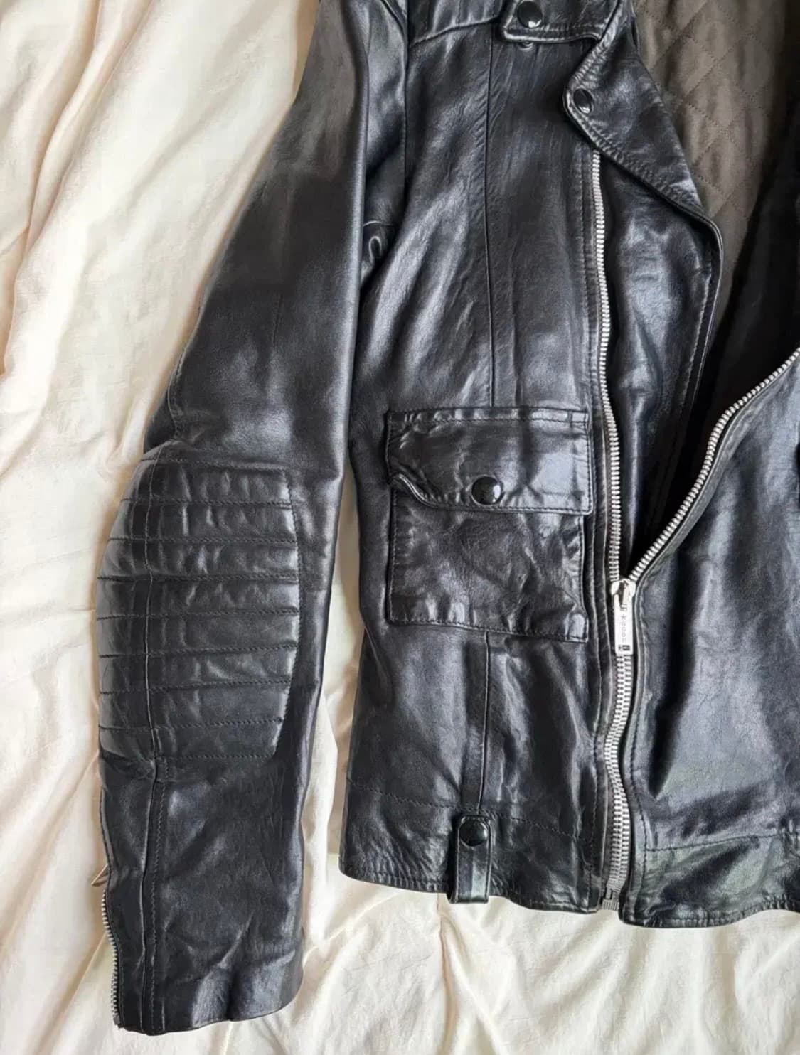 골든구스 램스킨 레더 자켓 상품이미지3