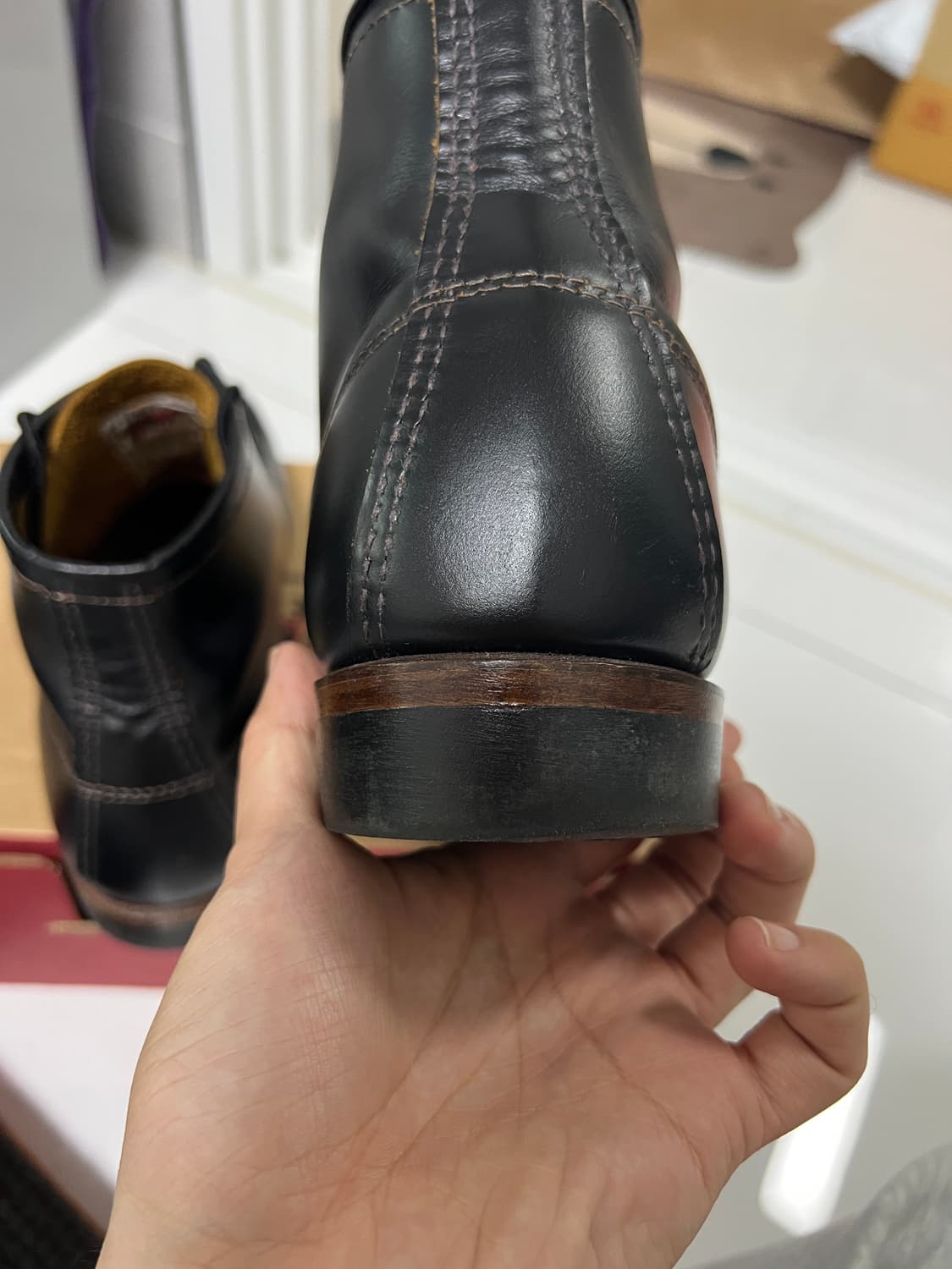 택포53) 레드윙 벡맨 플랫박스 9060 8D 260사이즈 풀박스 상품이미지4