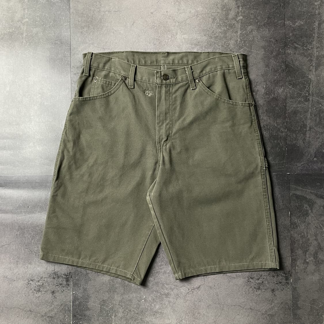 DICKIES 디키즈 카키 카펜터 워크 하프팬츠 A01114 상품이미지1