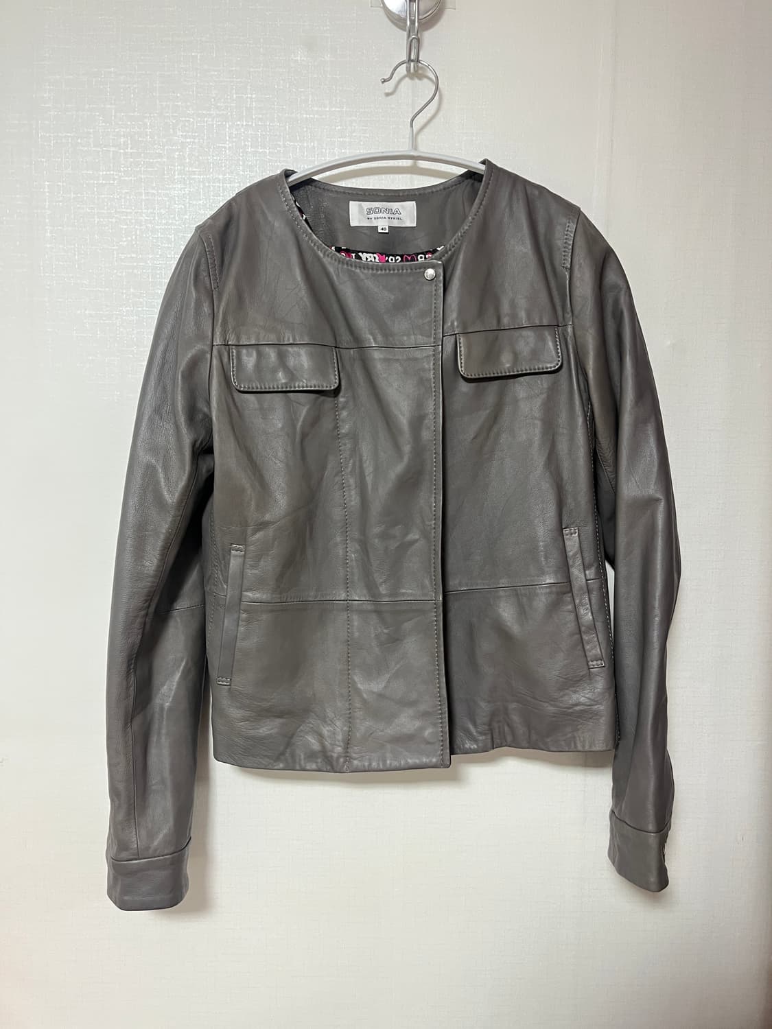 소니아리키엘 레더자켓 상품이미지1