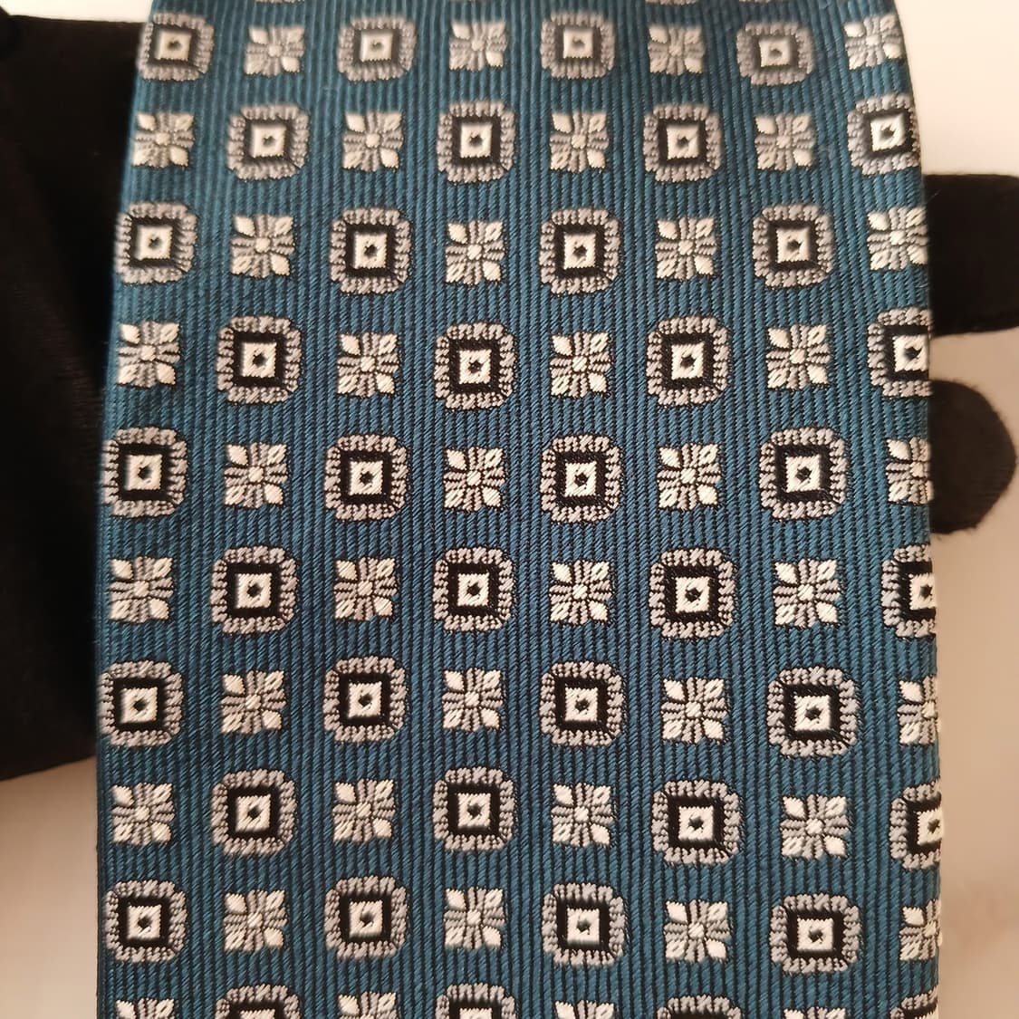 로가디스 실크&폴리 블루 지오메트릭 넥타이 8cm A+등급 A18879
 상품이미지5