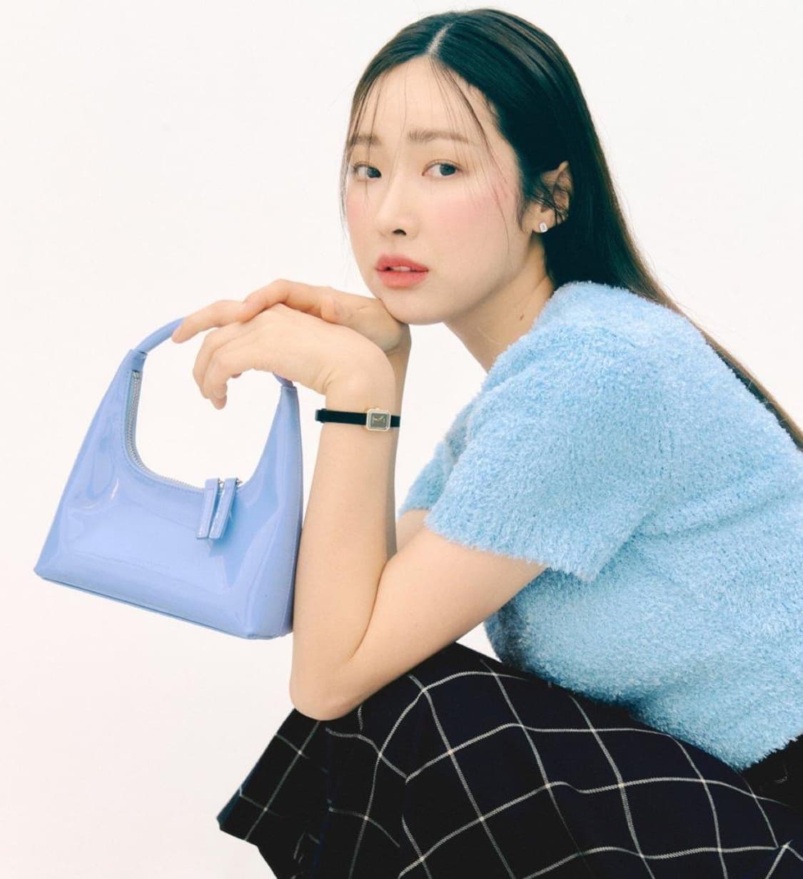 [MARGESHERWOOD x GROVE] 미니 호보백 블루 상품이미지1