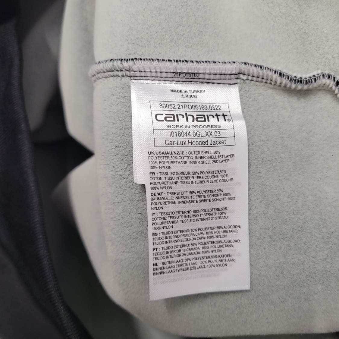 Carhartt 칼하트 카럭스 후드 자켓 블랙 상품이미지5