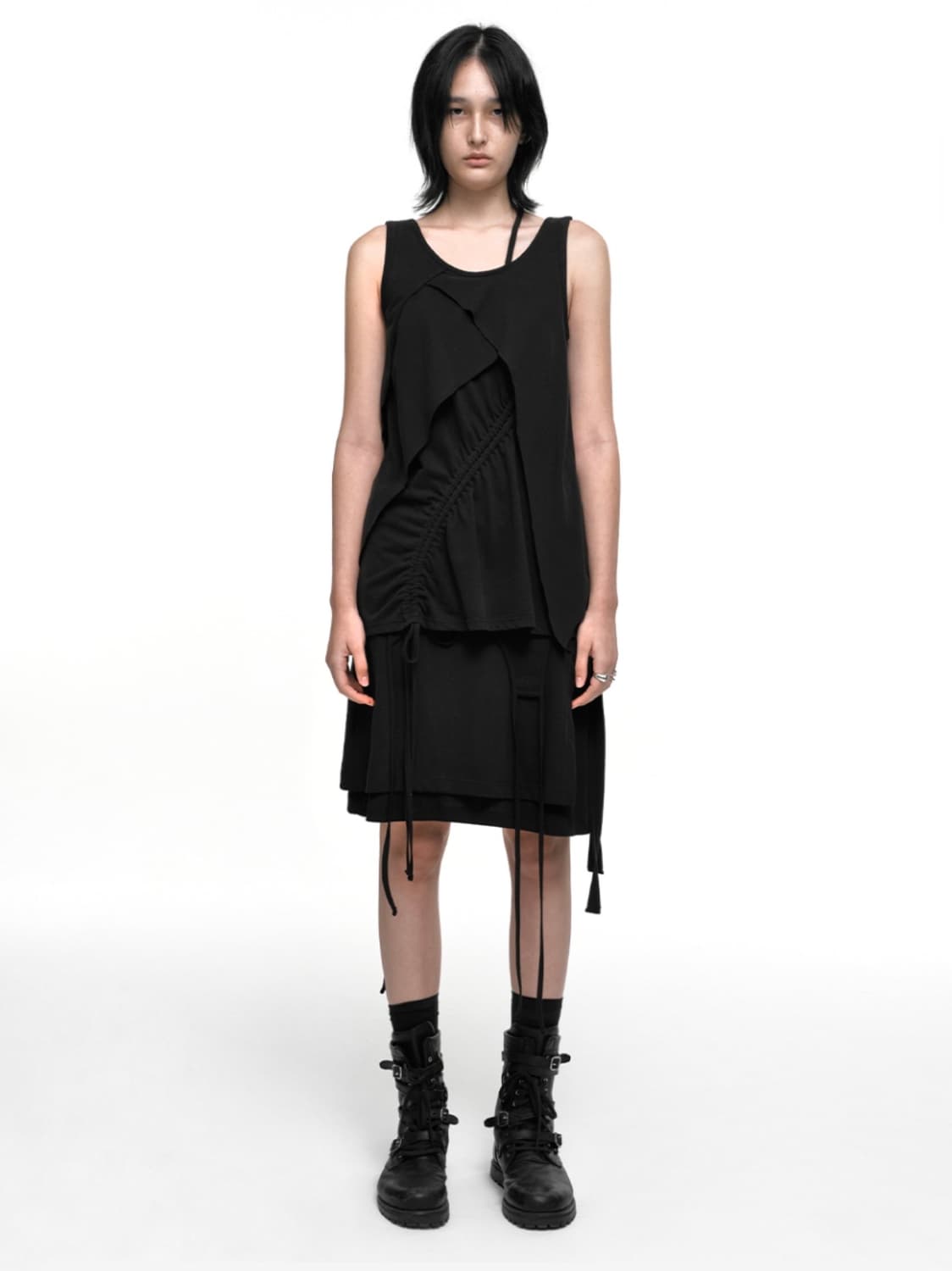 나체 폴드 레이어드 스커트 상품이미지1