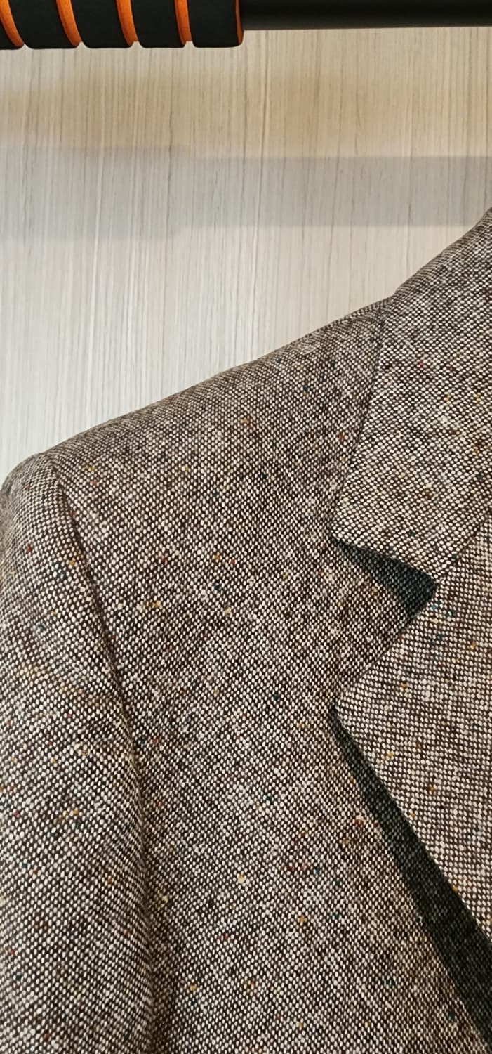 브라운/그레이 모직 자켓 L(하자) 상품이미지3