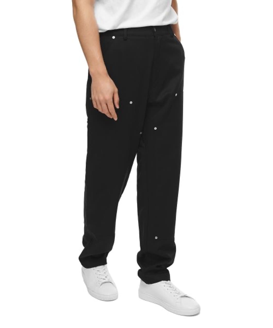 IISE 이세 더블 프론트 팬츠 블랙 L (새상품) 상품이미지1