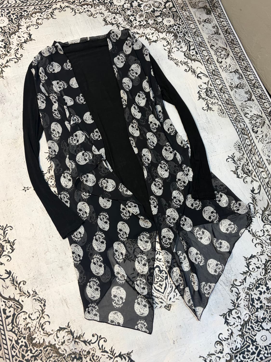 Gothic See-through Layered cardigan 상품이미지4