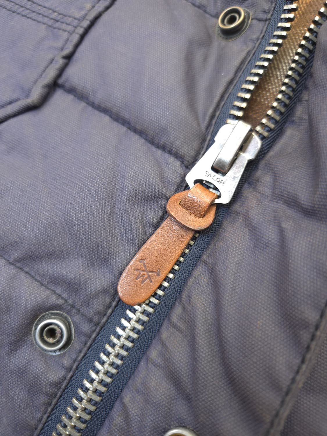 시리즈 WAXED 퀼팅 자켓 코듀로이 카라 M 네이비 상품이미지5