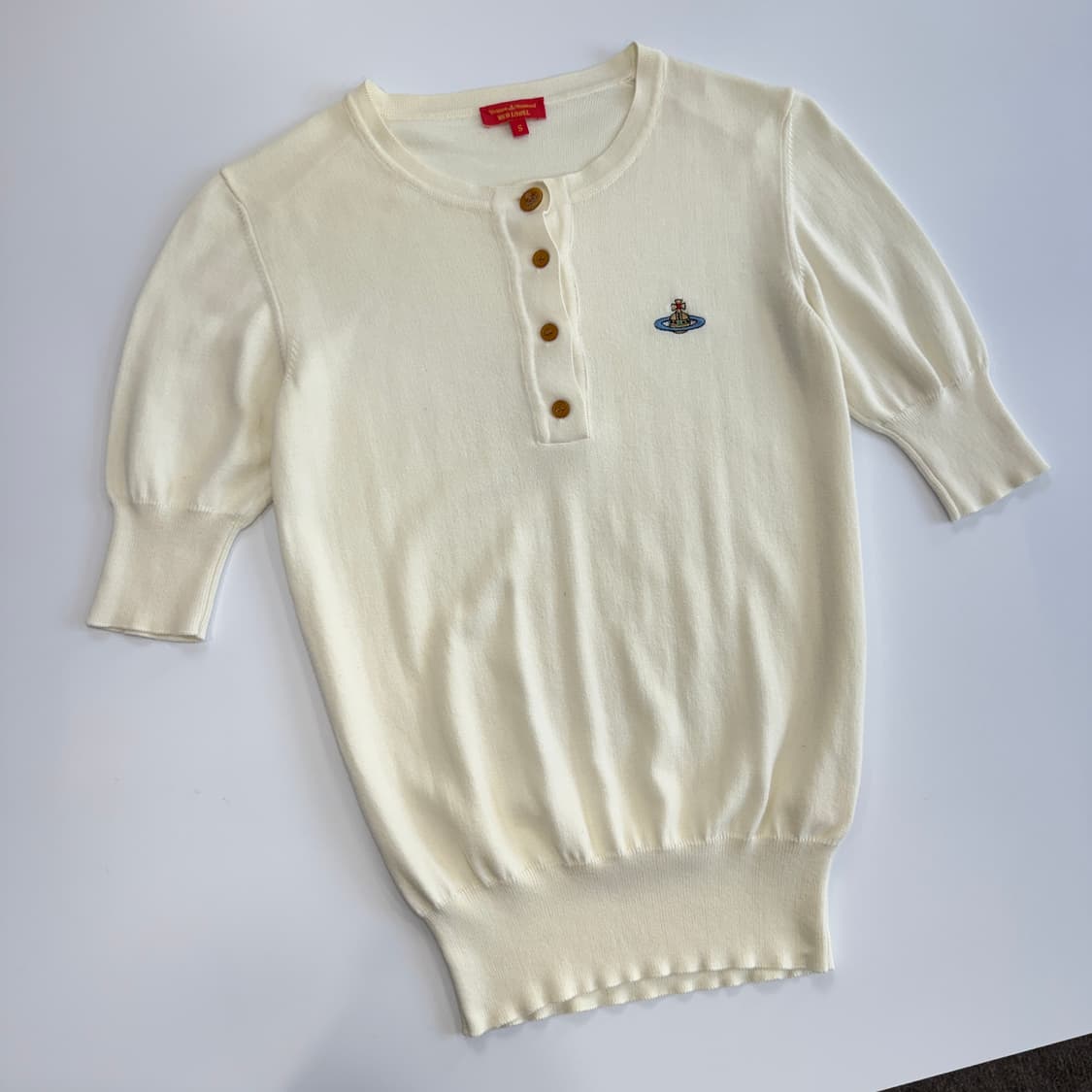 Vivienne westwood 비비안 웨스트 우드 크림아이보리 하프 니 상품이미지3