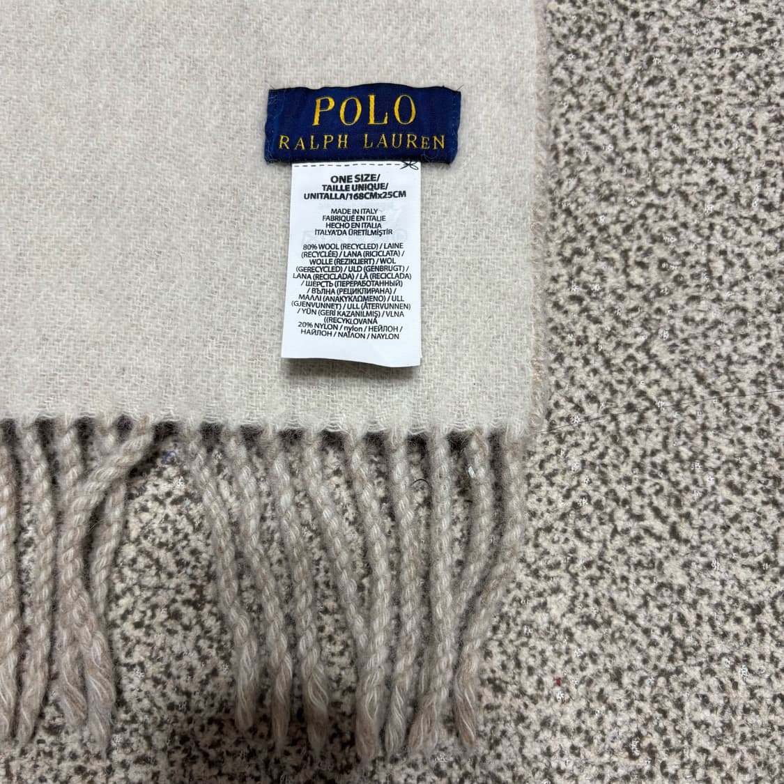 [택포,울80] 폴로 랄프로렌 이태리 투웨이 머플러 목도리 [A] 상품이미지3