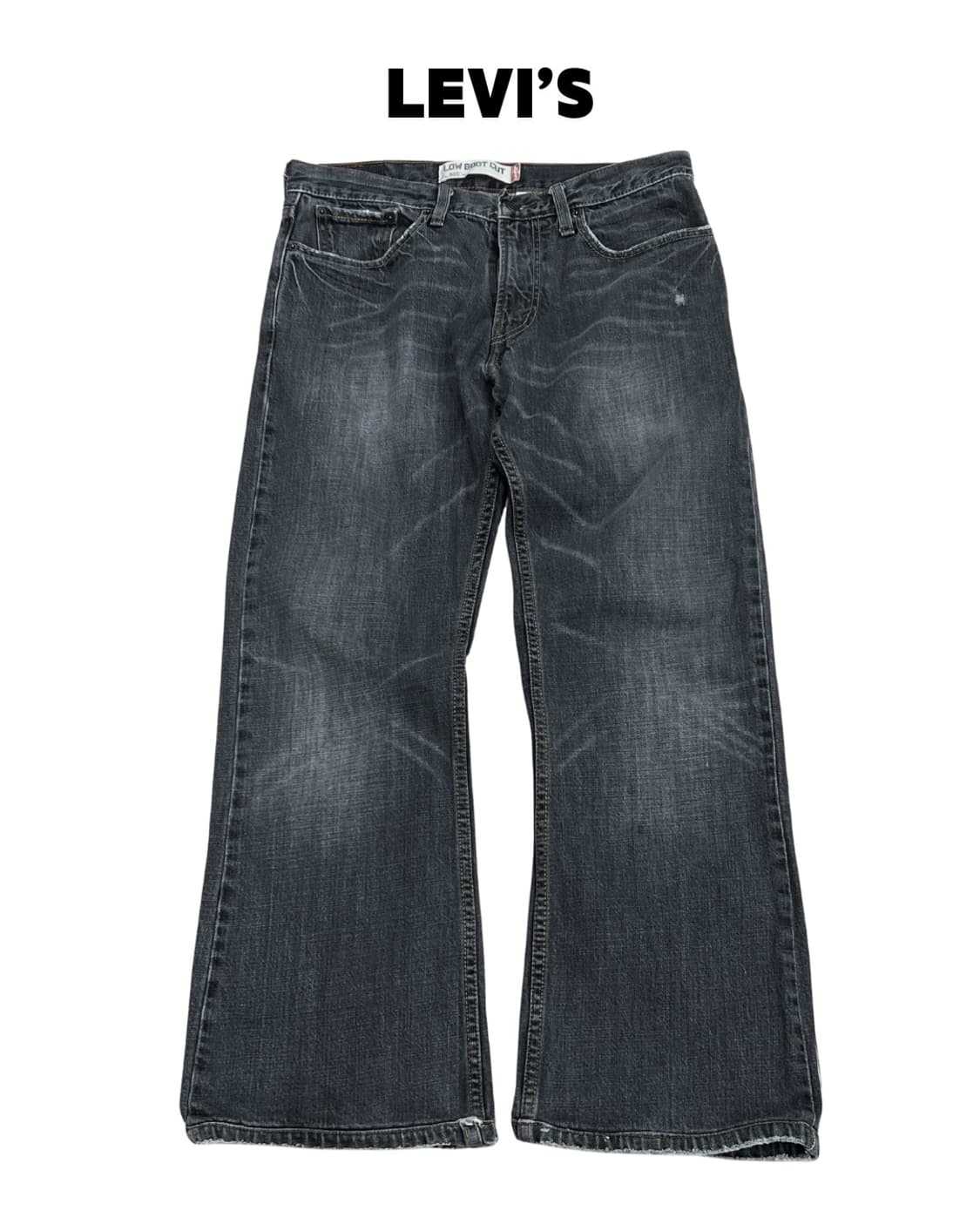 리바이스 00s 527 흑청 데님 팬츠 made in Hong kong 상품이미지1