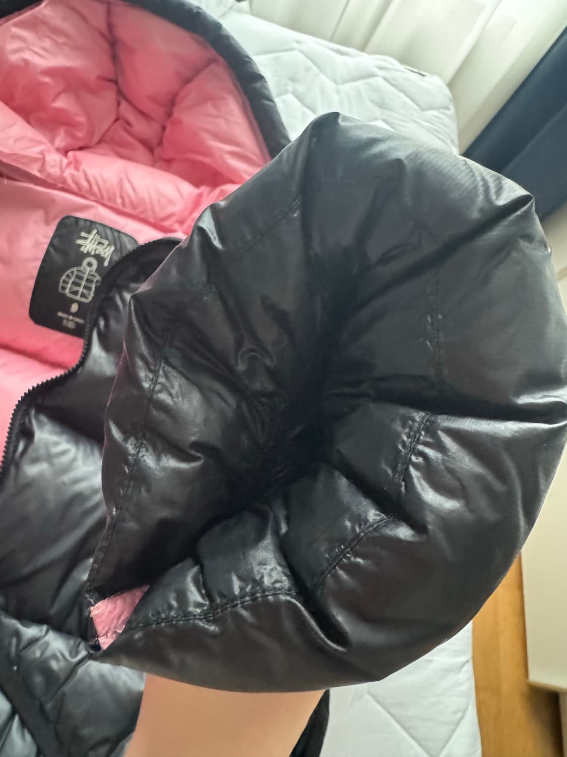 스투시 마이크로 립스탑 다운 파카 블랙 S 상품이미지5