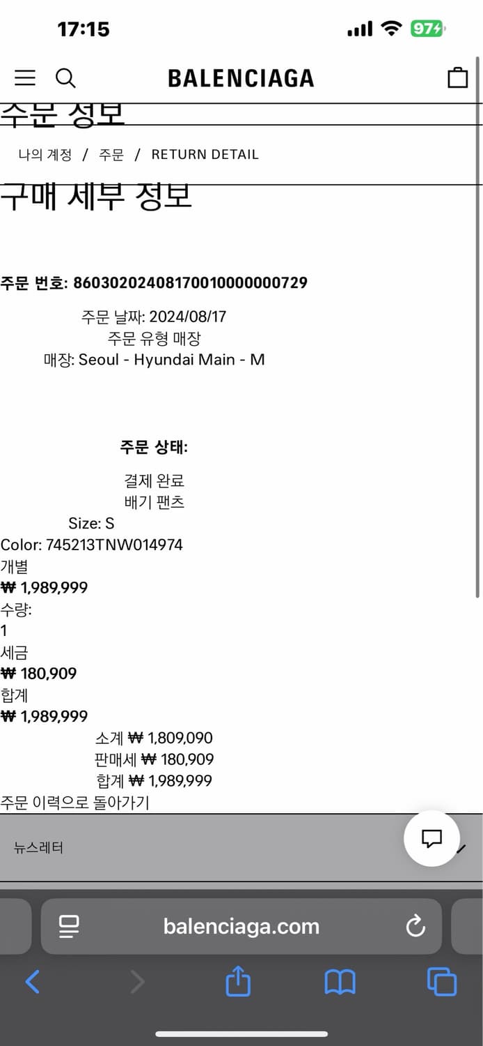 발렌시아가 썸머 디스트로이드 팬츠 상품이미지6