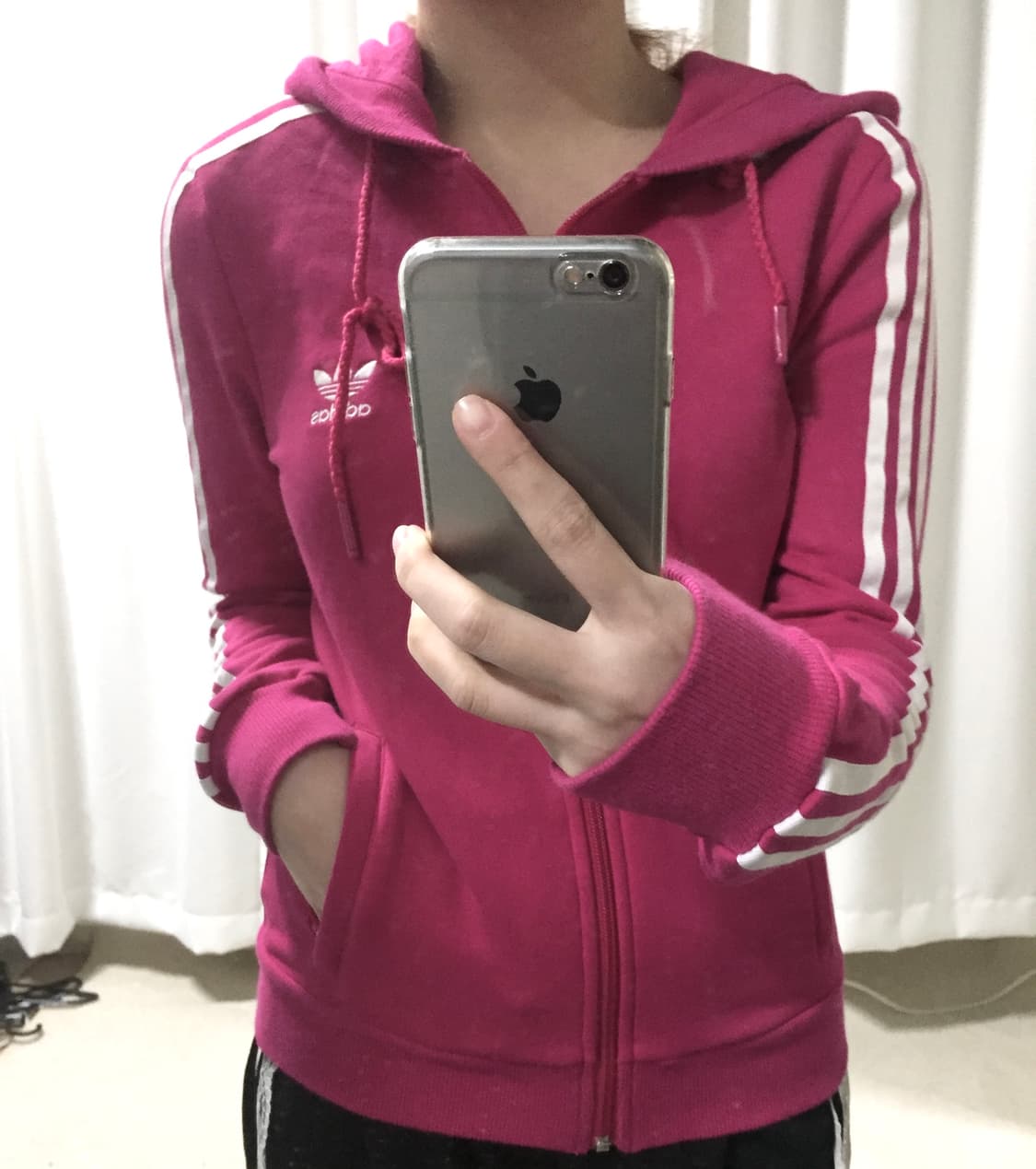아디다스 핫핑크 트랙탑 후드집업 상품이미지1