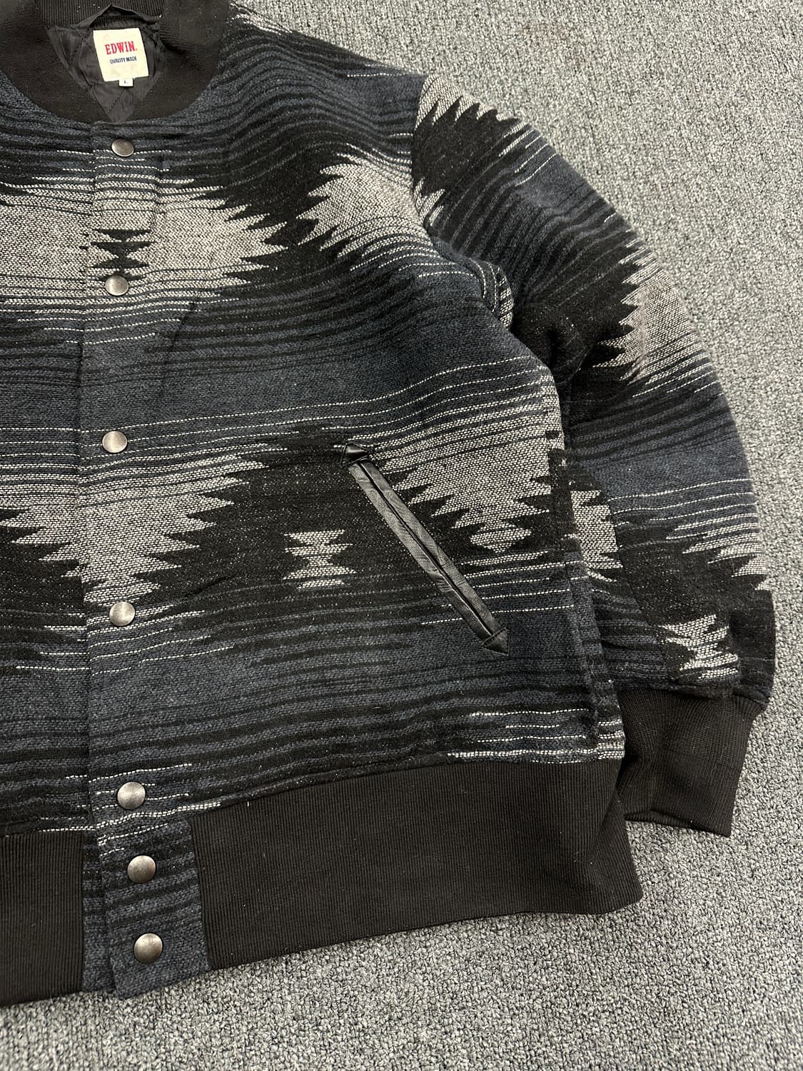 L) 에드윈 아즈텍 패턴 울 자켓 상품이미지4