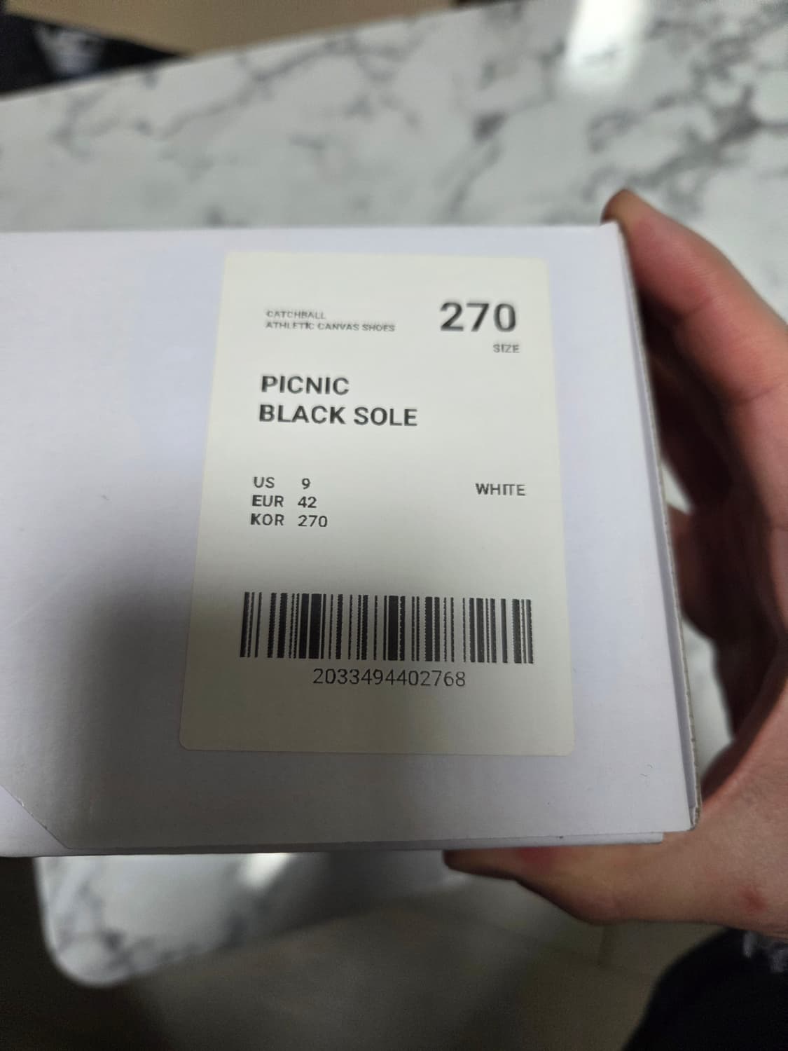 캐치볼 스니커즈 블랙 270mm 상품이미지5