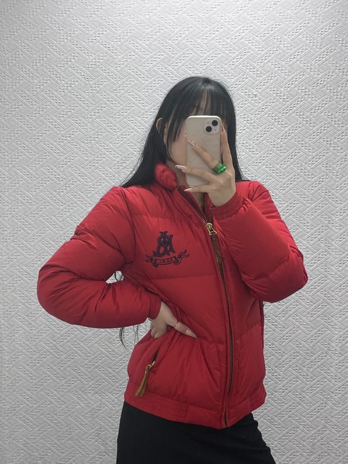 폴로 랄프로렌 올드스쿨 레트로 자수패치 패딩 S C08329 상품이미지1