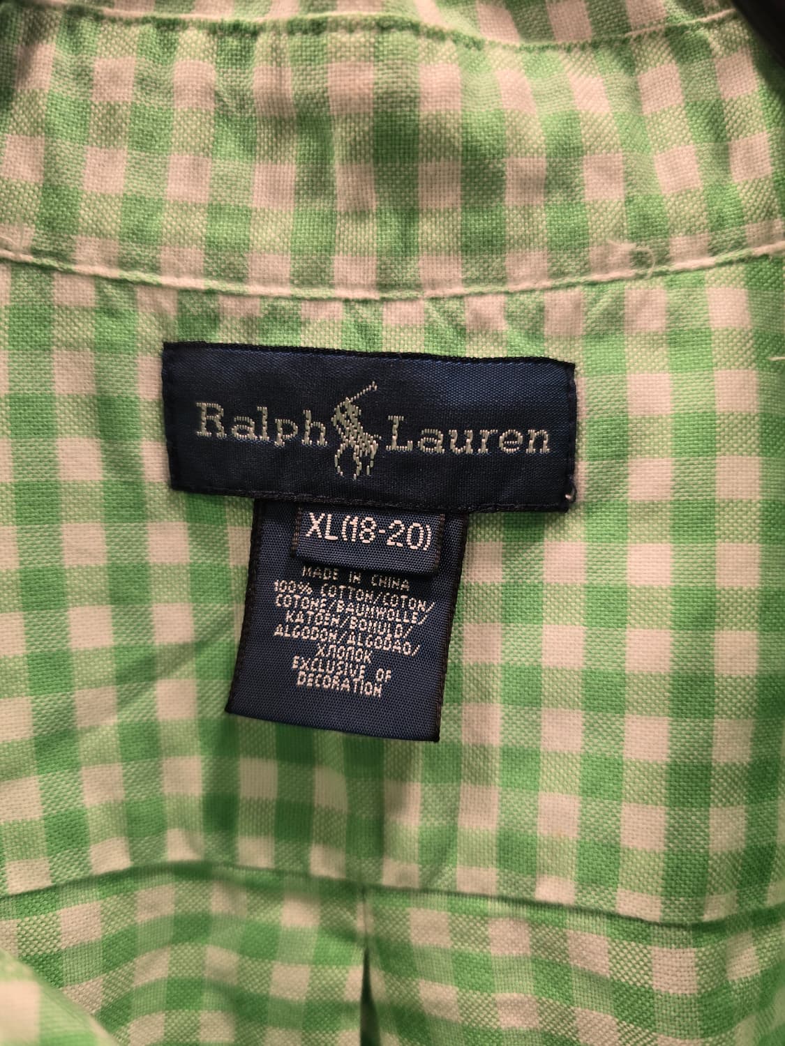 랄프로렌 체크 반팔 셔츠 S~M 상품이미지6