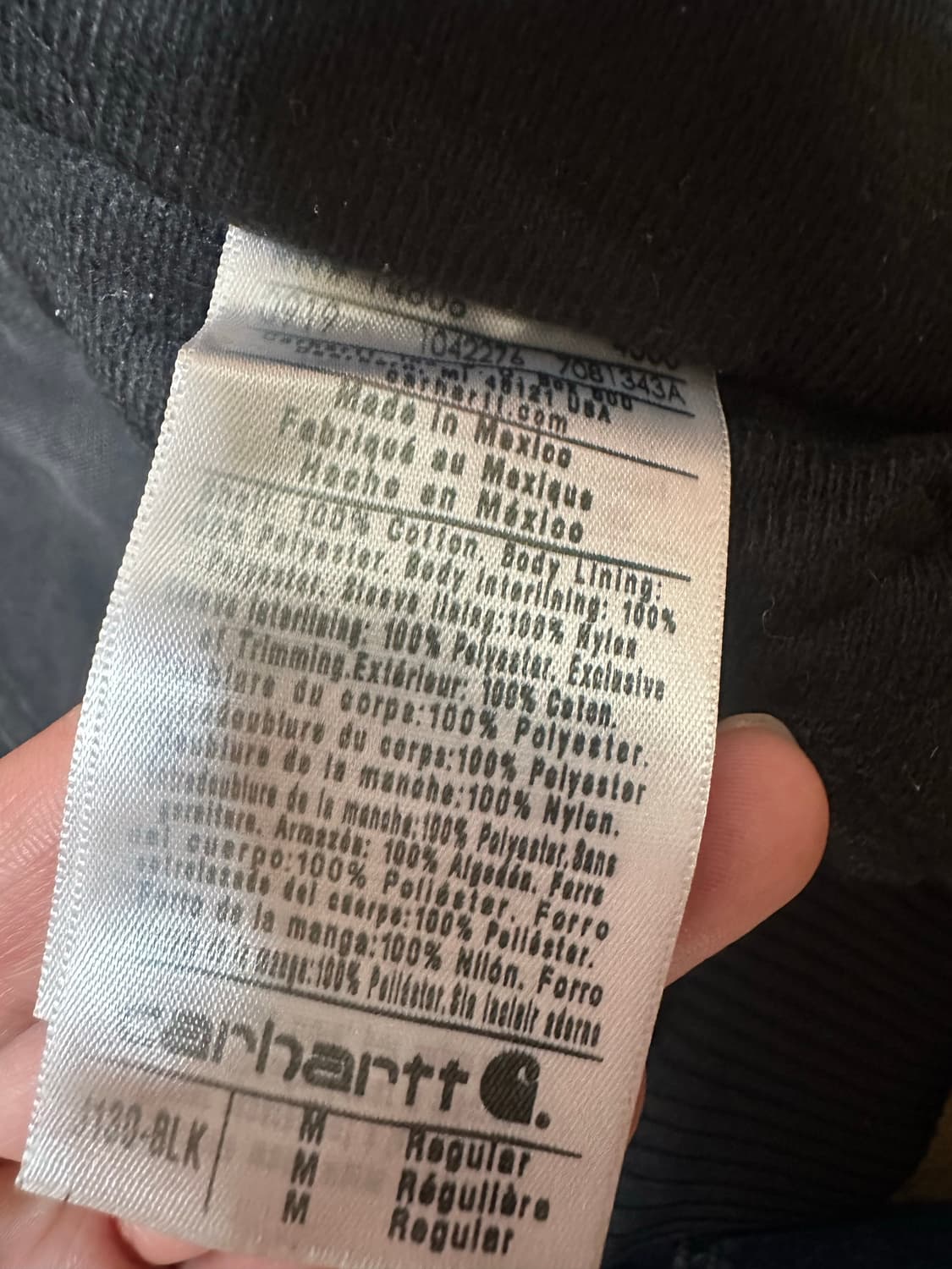 칼하트 j130 blk m 액티브 자켓 상품이미지5