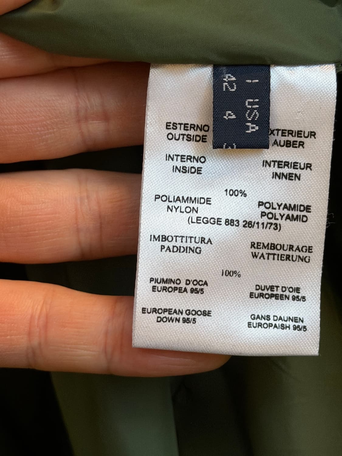 Add 구스 다운 롱패딩 그린 IT42 상품이미지6