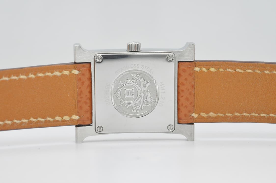 에르메스 H아워 은장 중고명품 손목시계 여성용 PM 사이즈 여성 가죽시계 상품이미지9