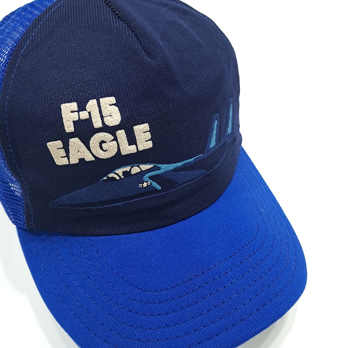 빈티지 USA Made F-15 Eagle 투톤 메쉬 트러커캡 P1854 상품이미지1
