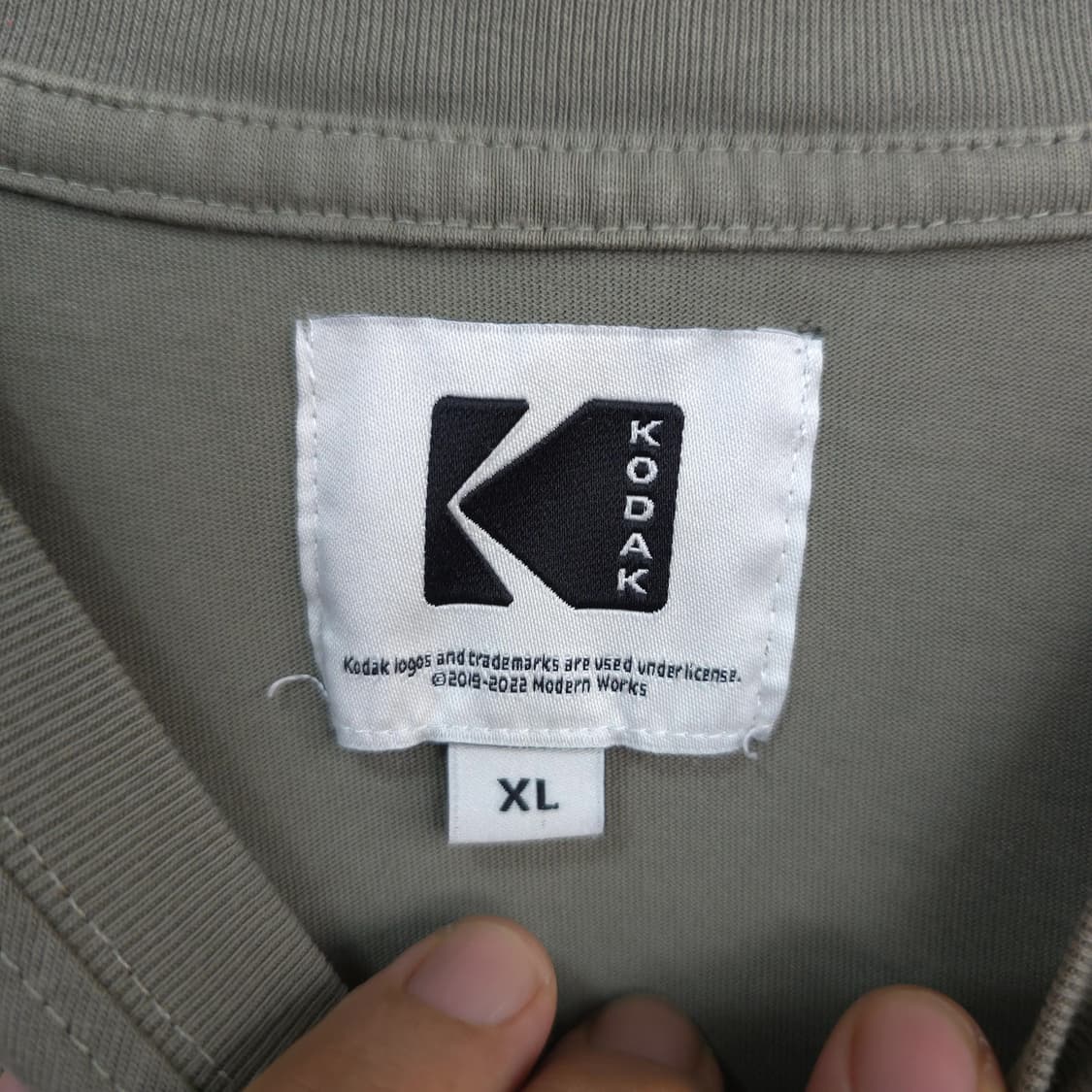 남성용 코닥 KODAK 로고 반팔티 XL 상품이미지5
