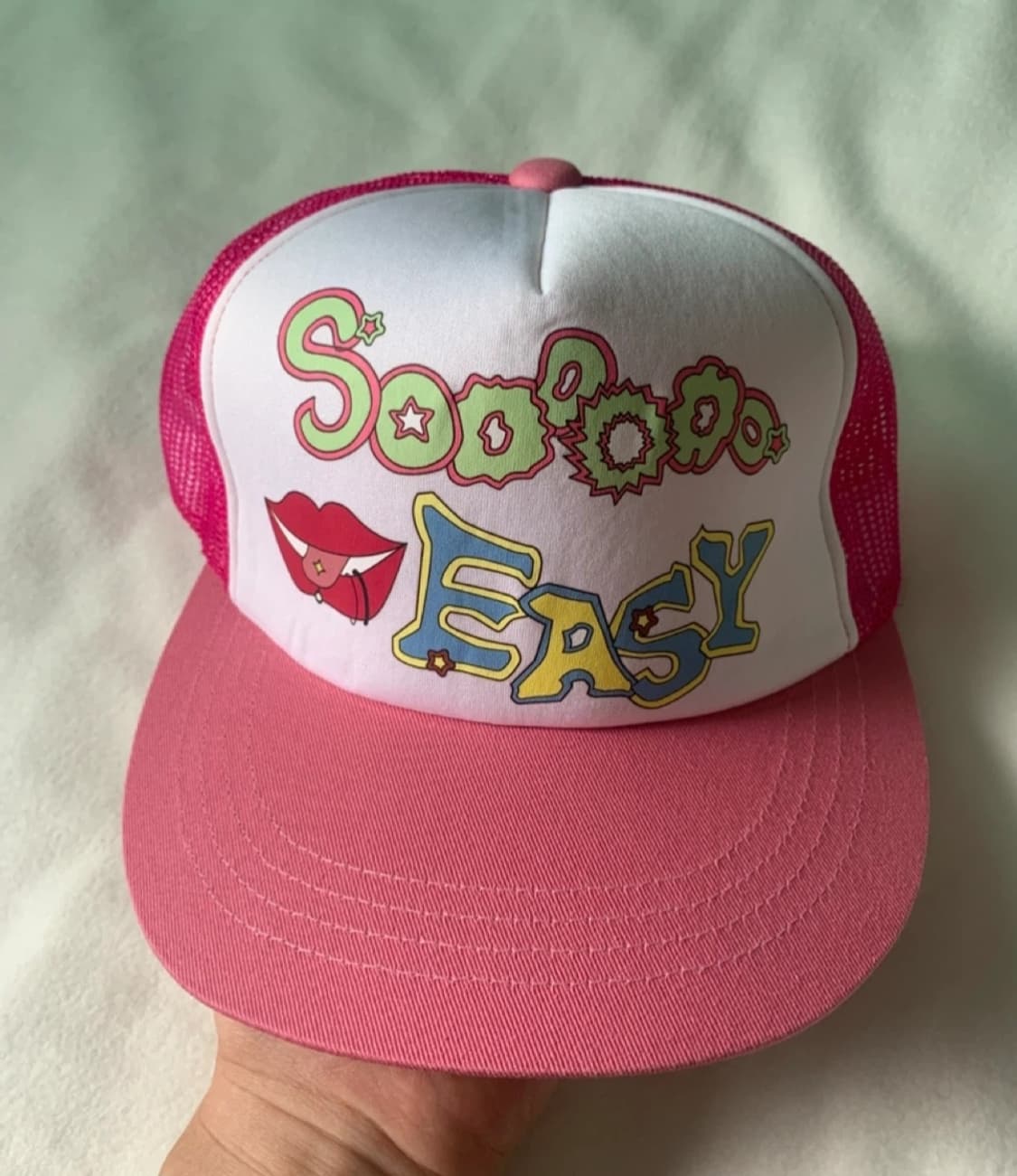 PFT 핑크 메쉬캡 상품이미지1