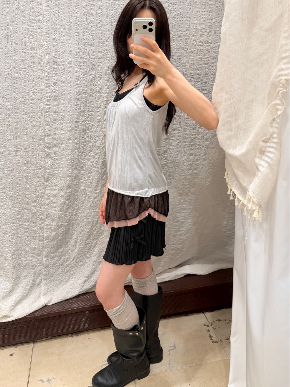 sheer frill sleeveless 상품이미지7