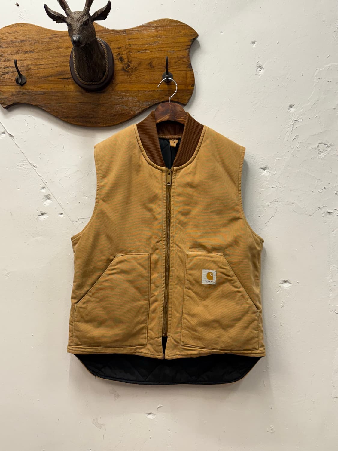 L) Carhartt V01 Duck Vest Hamilton Brown 상품이미지1