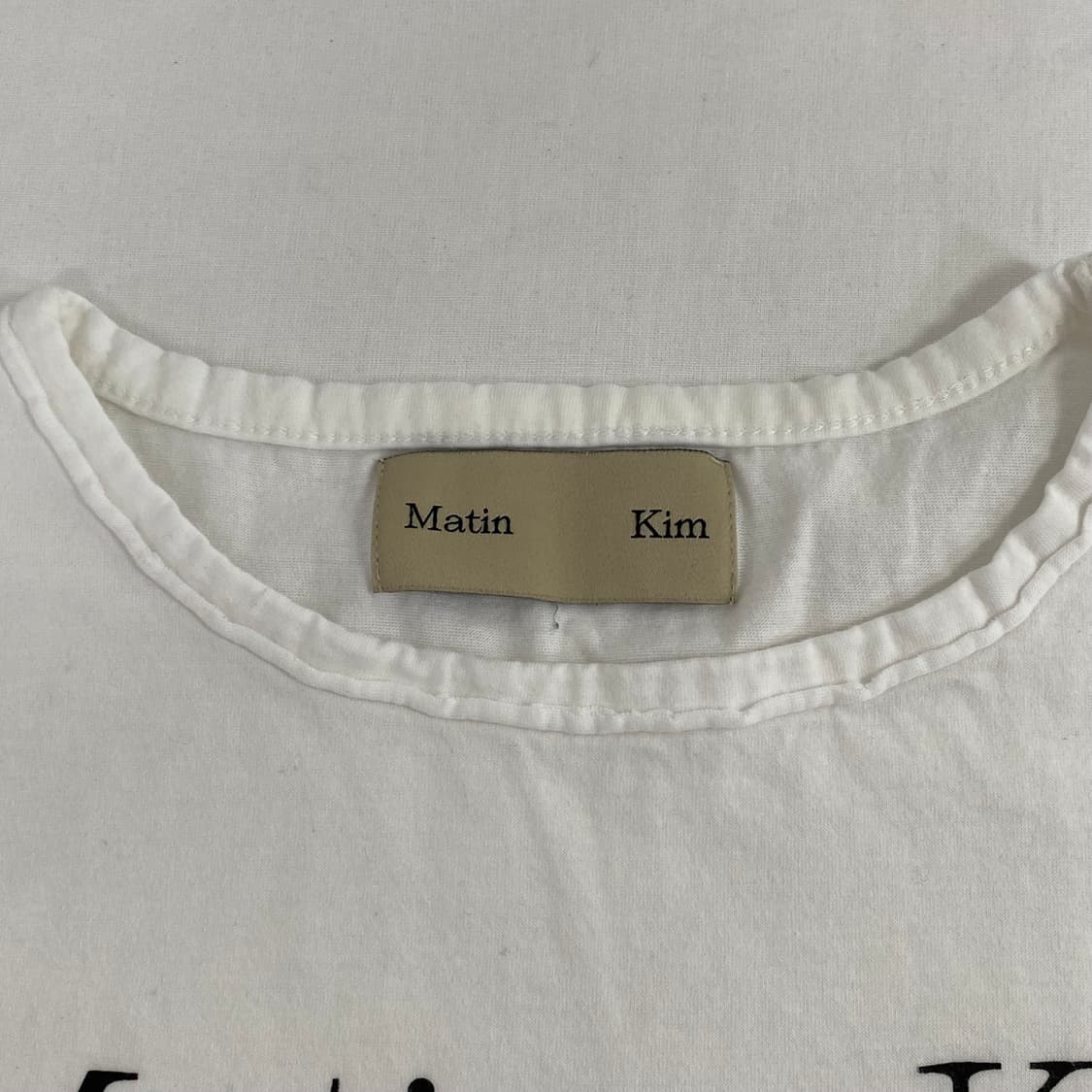 마뗑킴 크롭 로고 반팔티 상품이미지3