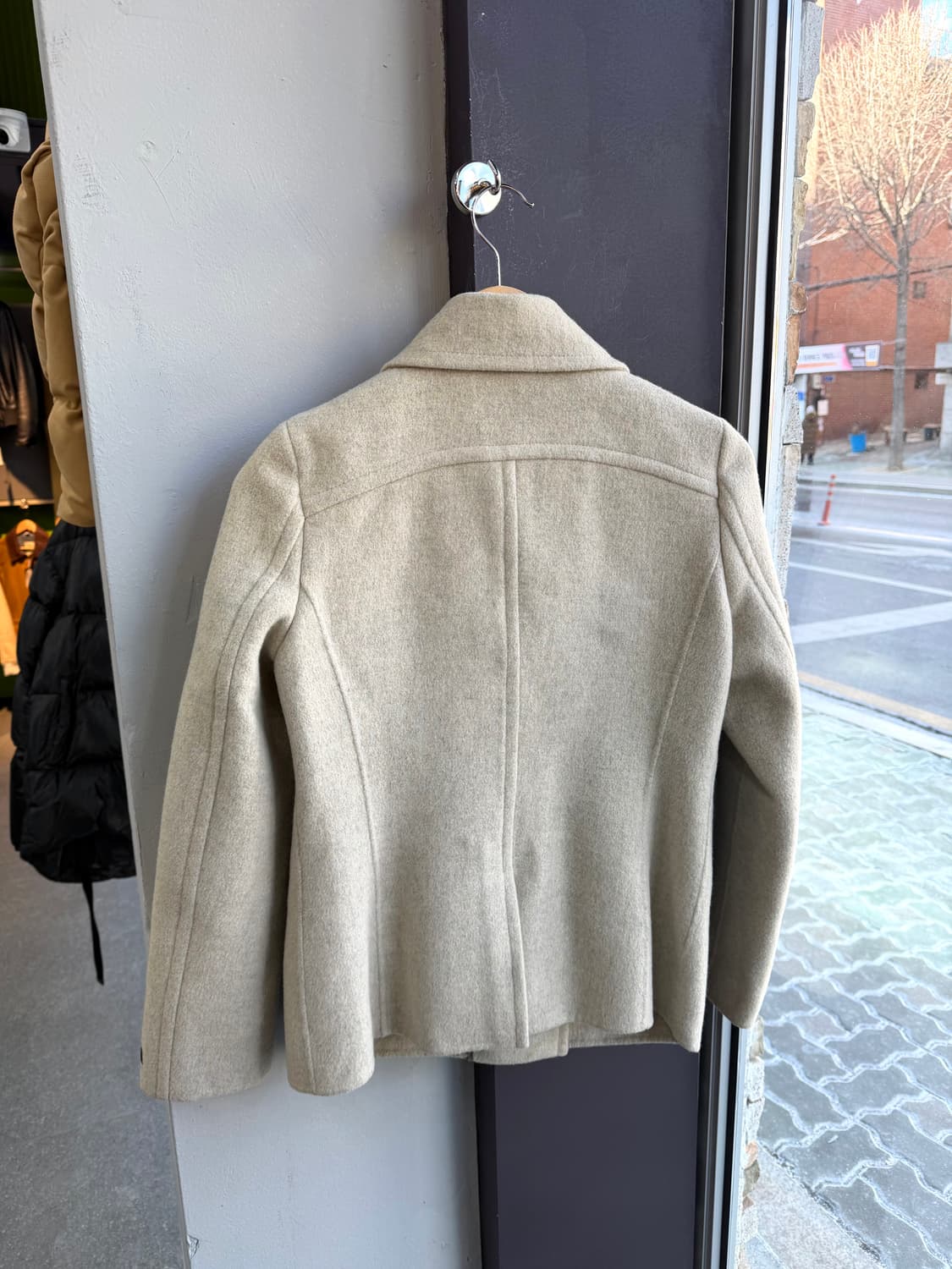 55/ 시스템 핸드메이드 울 숏코트 자켓 상품이미지7