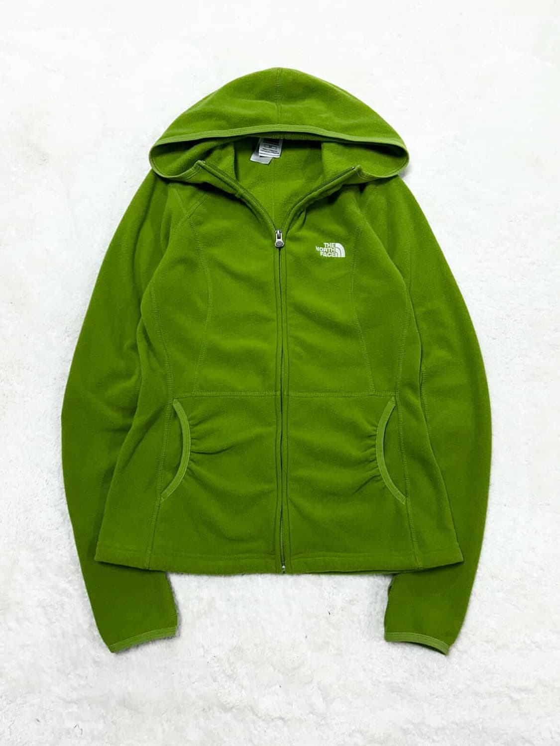 노스페이스 자수로고 연두 워머 후리스 상품이미지5