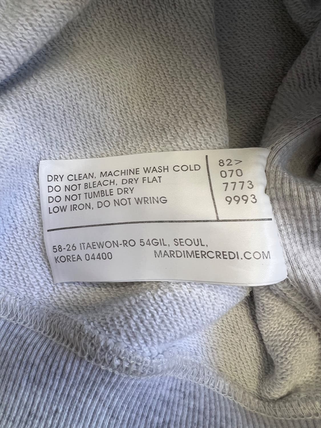 마르디 메크르디 로고 맨투맨 상품이미지7