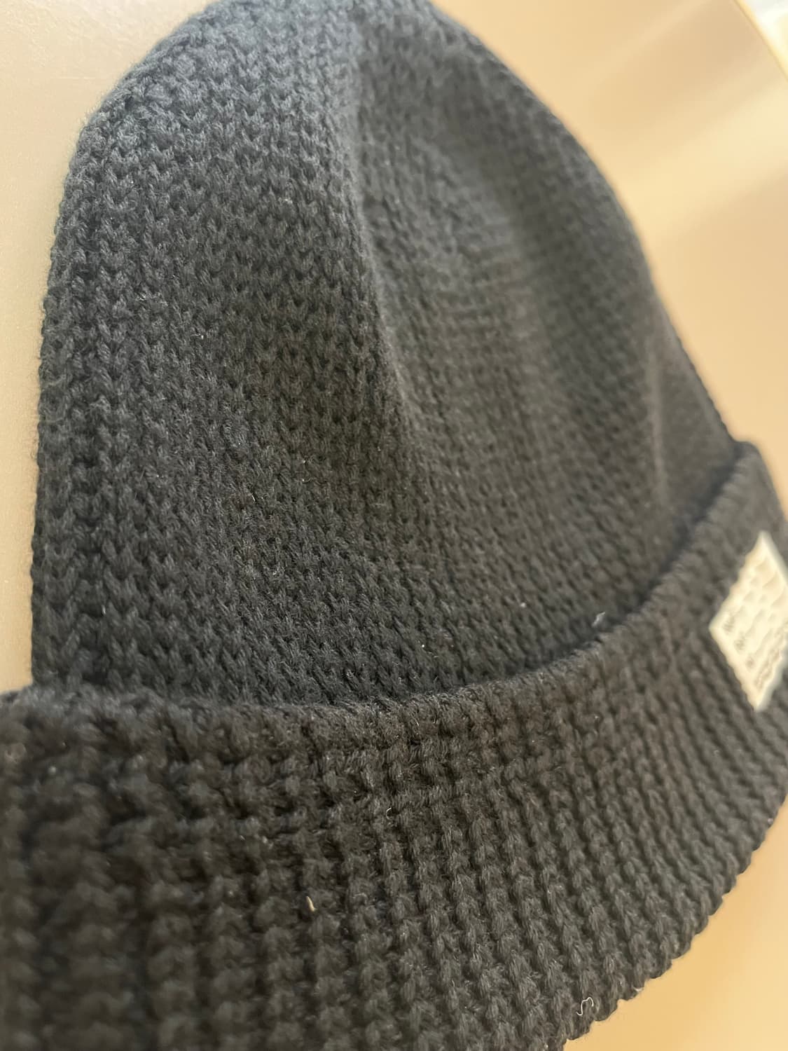 VISVIM COTTON WATCH CAP BLACK 상품이미지2