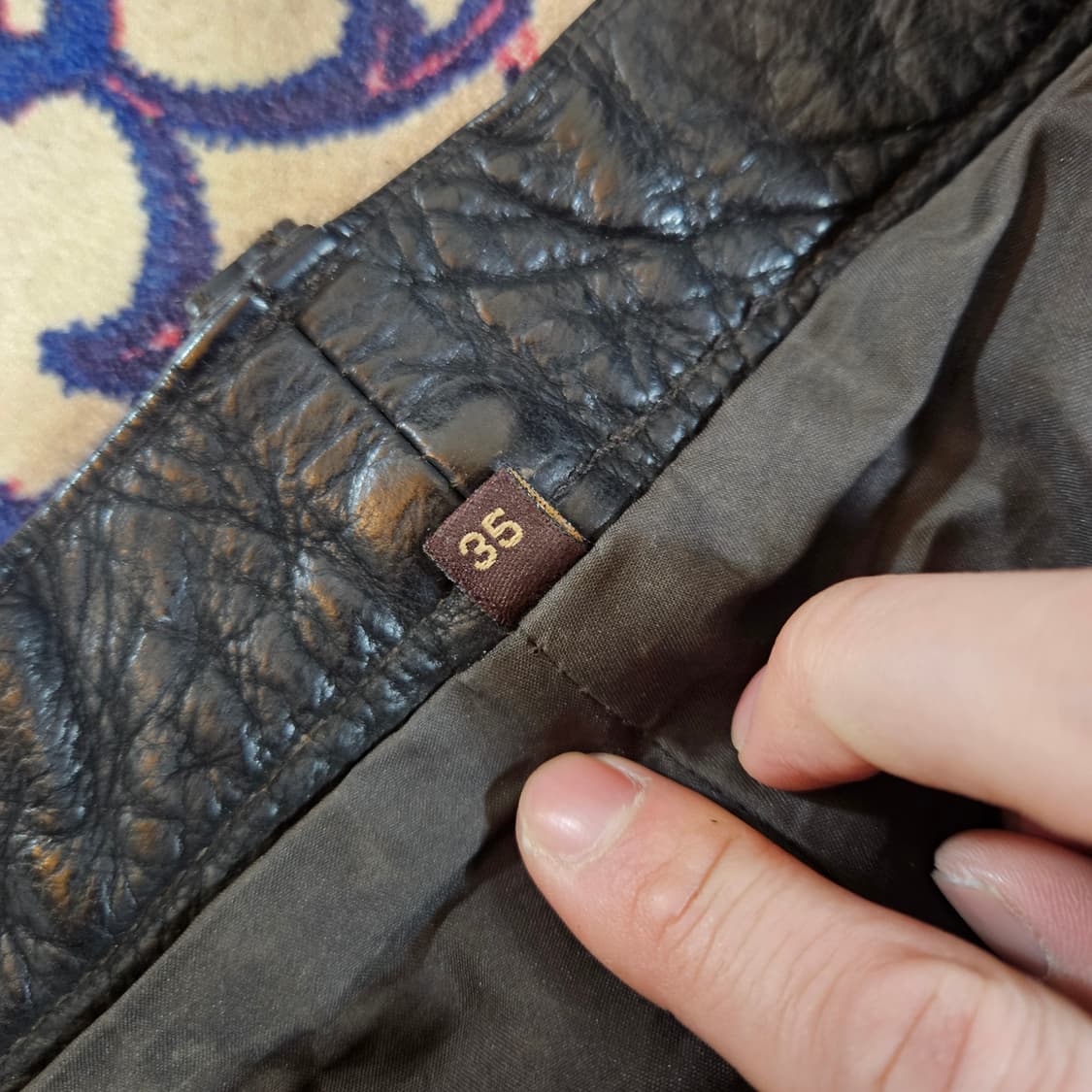 USA 아메리칸 빈티지 버팔로레더 스웨이드 롤업 팬츠 35 size 상품이미지8