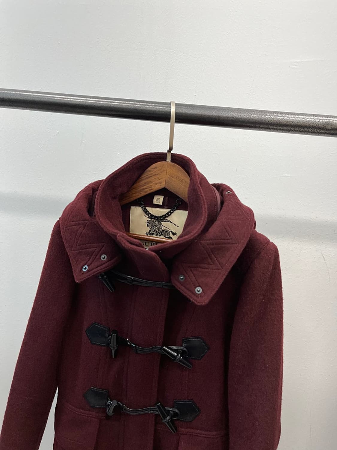 여) 버버리 와인 더플코트  상품이미지2