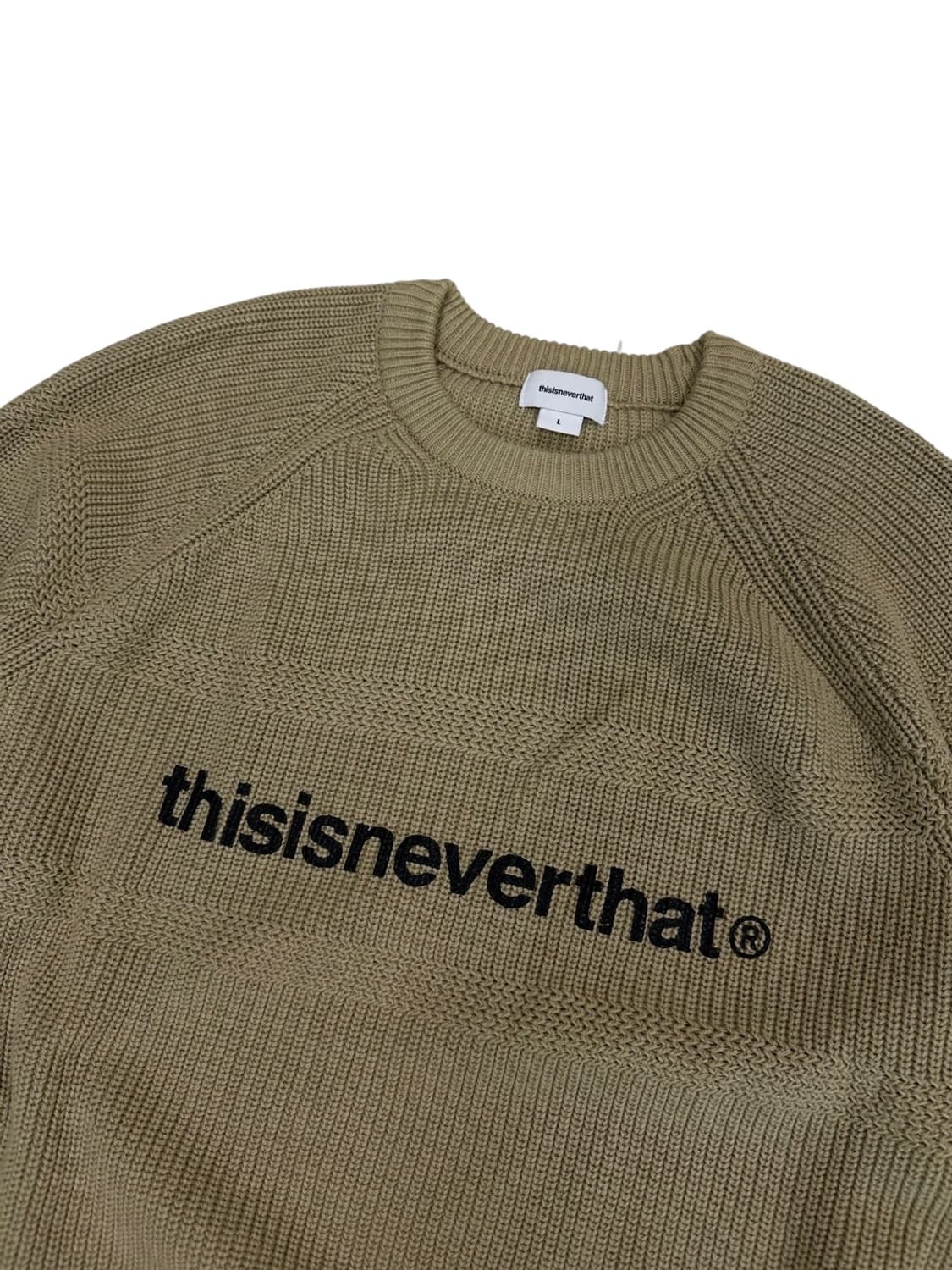 디스이즈네버댓 니트 베이지 (L)  상품이미지2