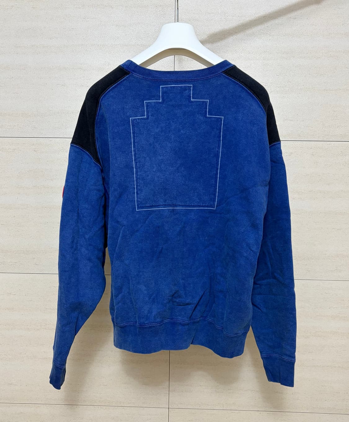 19FW 카브엠트 오버다이 패널 숄더 크루넥 상품이미지2