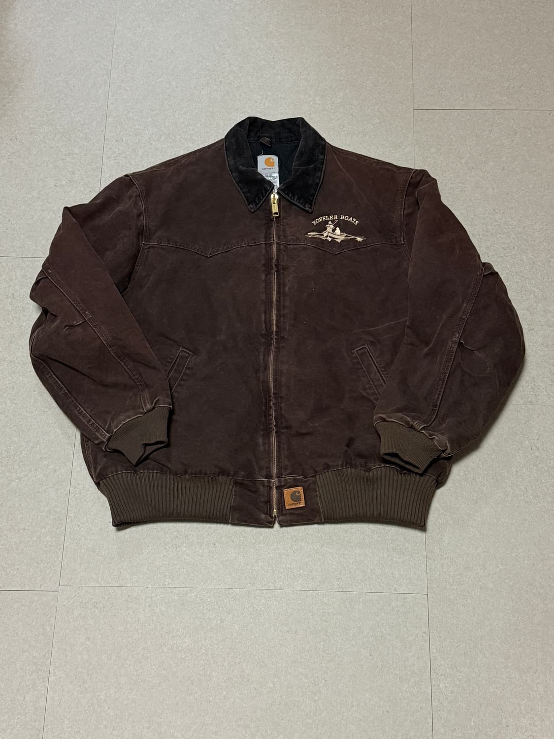 소매상태좋음) 칼하트 j14 산타페 싼타페 자켓 dkb 디크브라운 상품이미지2