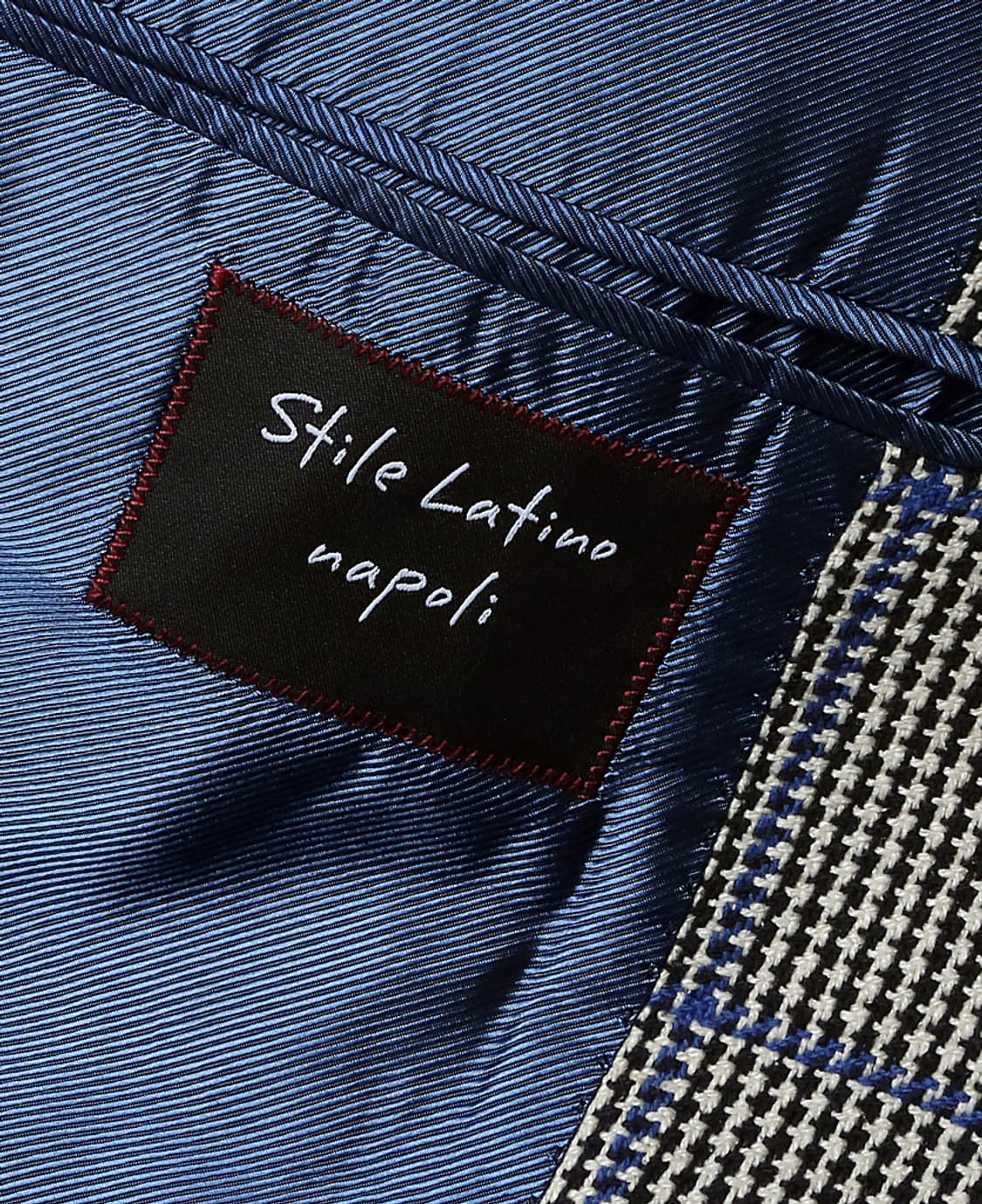 스틸레 라티노 [Stile Latino] 블루 포인트 체크 나폴리 자켓 상품이미지6