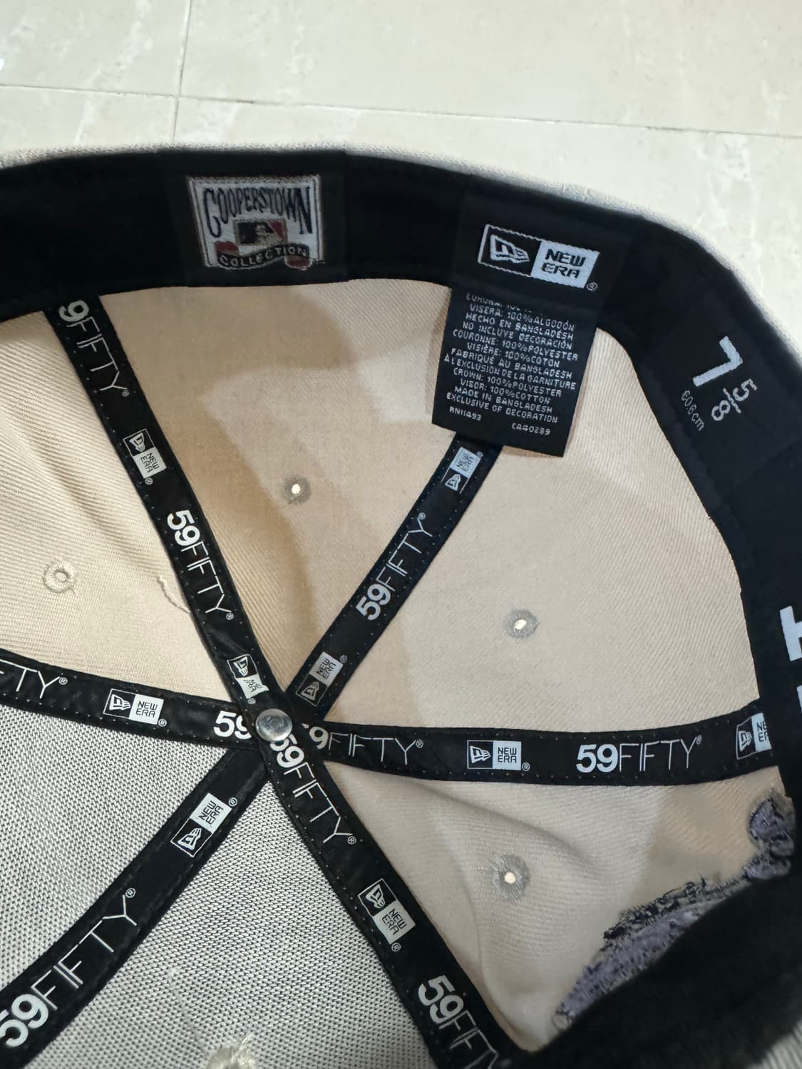 뉴에라 애틀랜타 브레이브스 코듀로이 피디드 캡 5/8 미시착  상품이미지4