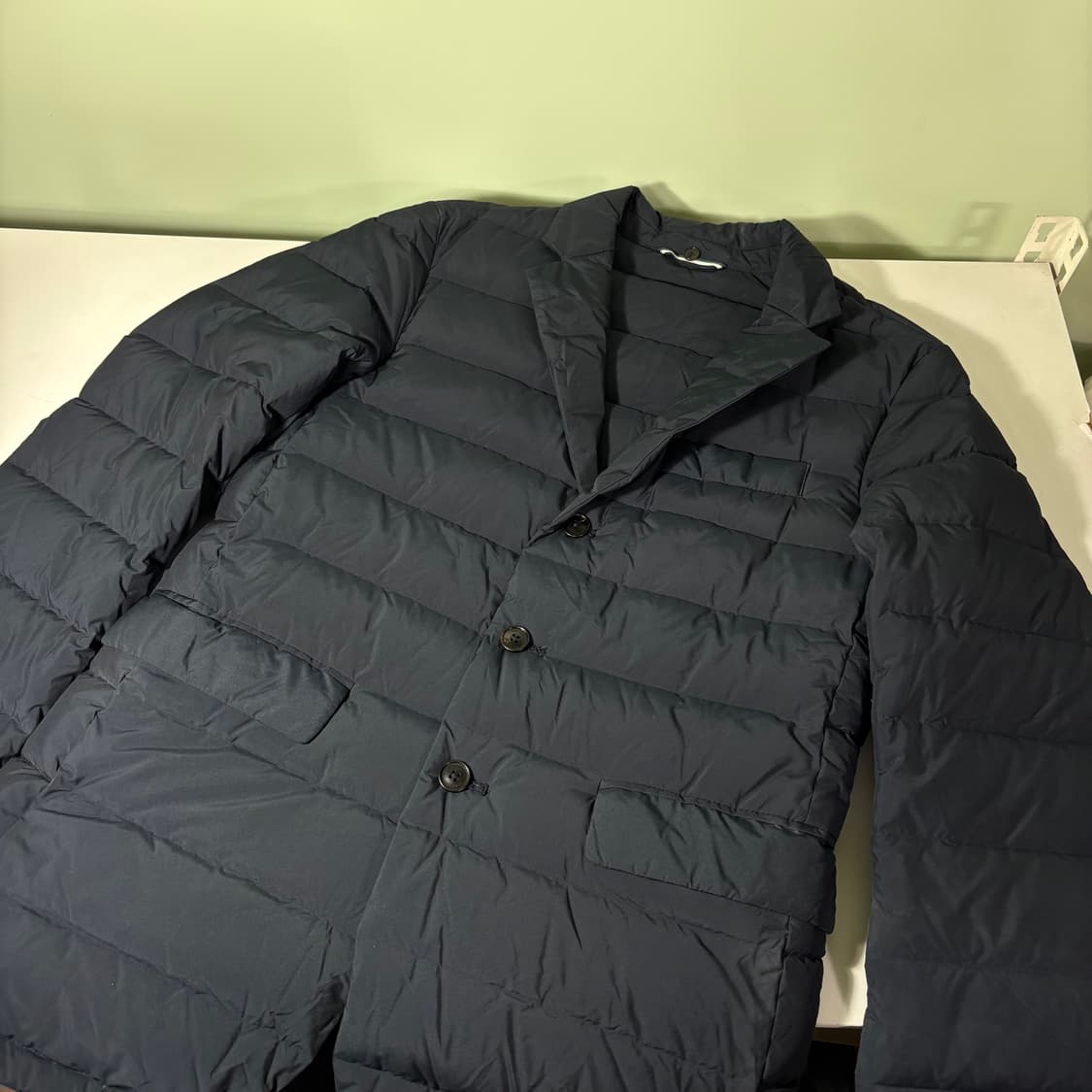 95 헤지스 다크네이비 구스다운 패딩 블레이저 상품이미지1