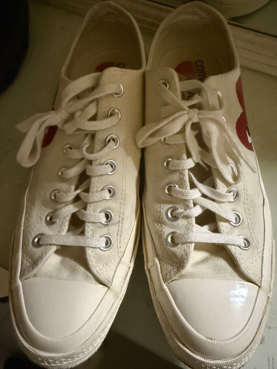 컨버스 x 플레이 꼼데가르송 척 70 로우 화이트 275 상품이미지3