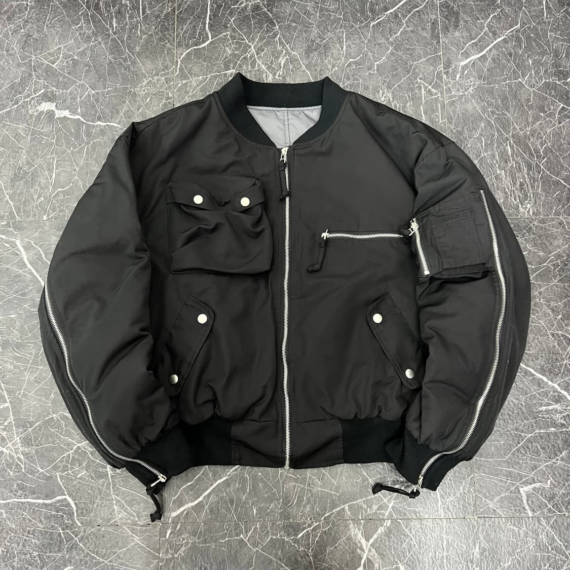 그레일즈 앤티크 멀티지퍼 봄버 자켓 상품이미지3