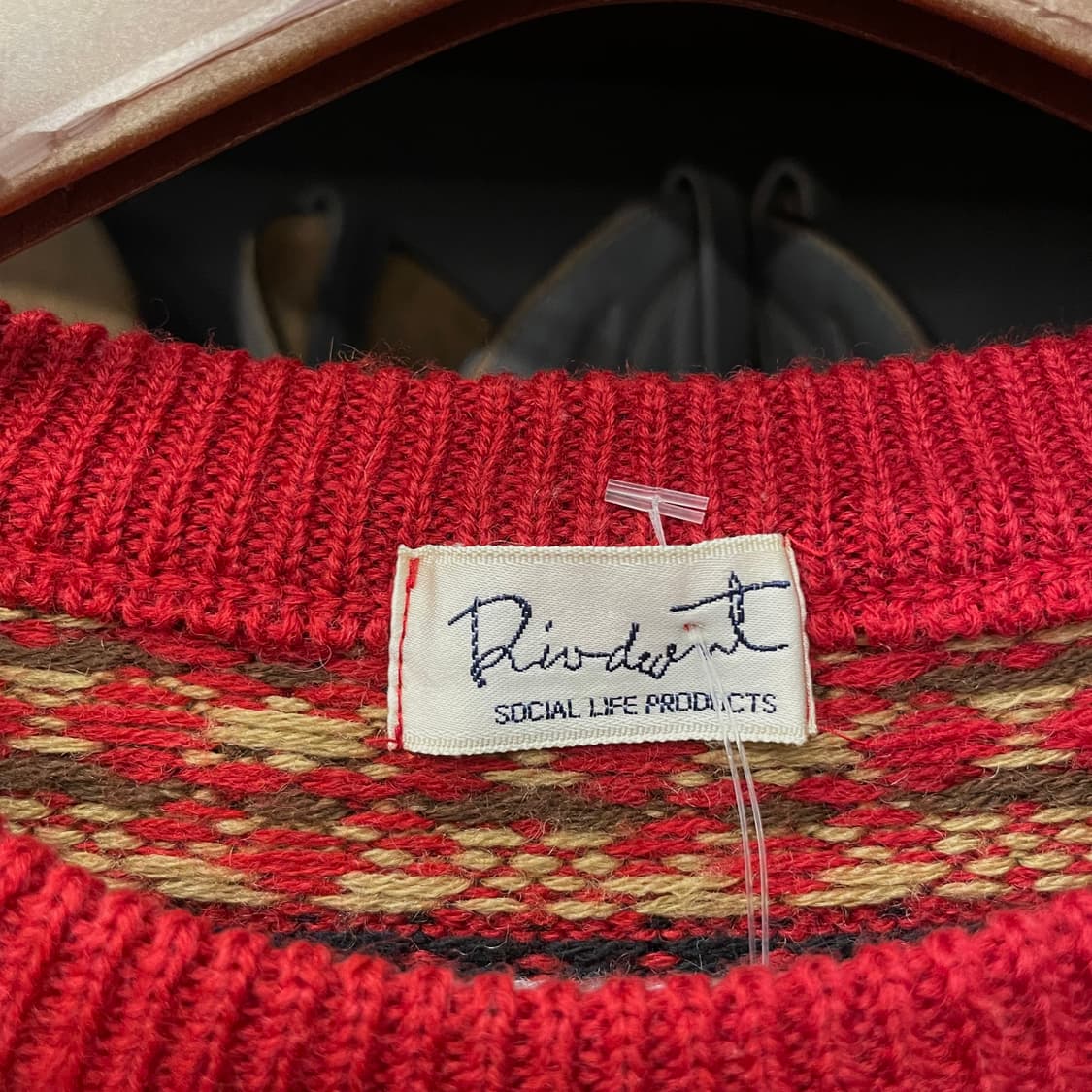 빈티지 페어 아일 패턴 노르딕 울 니트 스웨터 상품이미지6