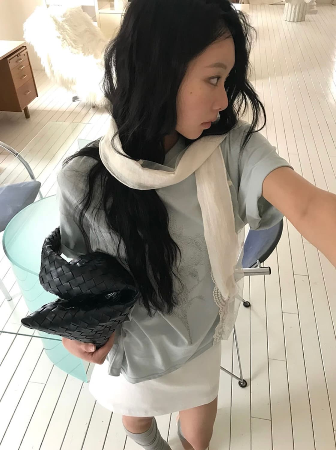 느웬 바닐라 랩 스카프 상품이미지1