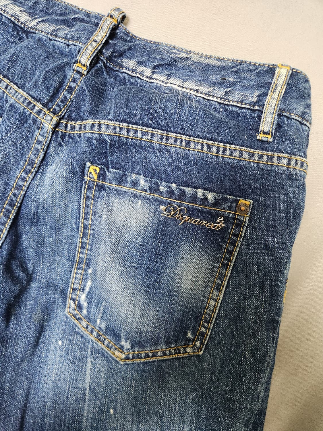 디스퀘어드2 여성 슬림 워싱 데님 팬츠 38 상품이미지4