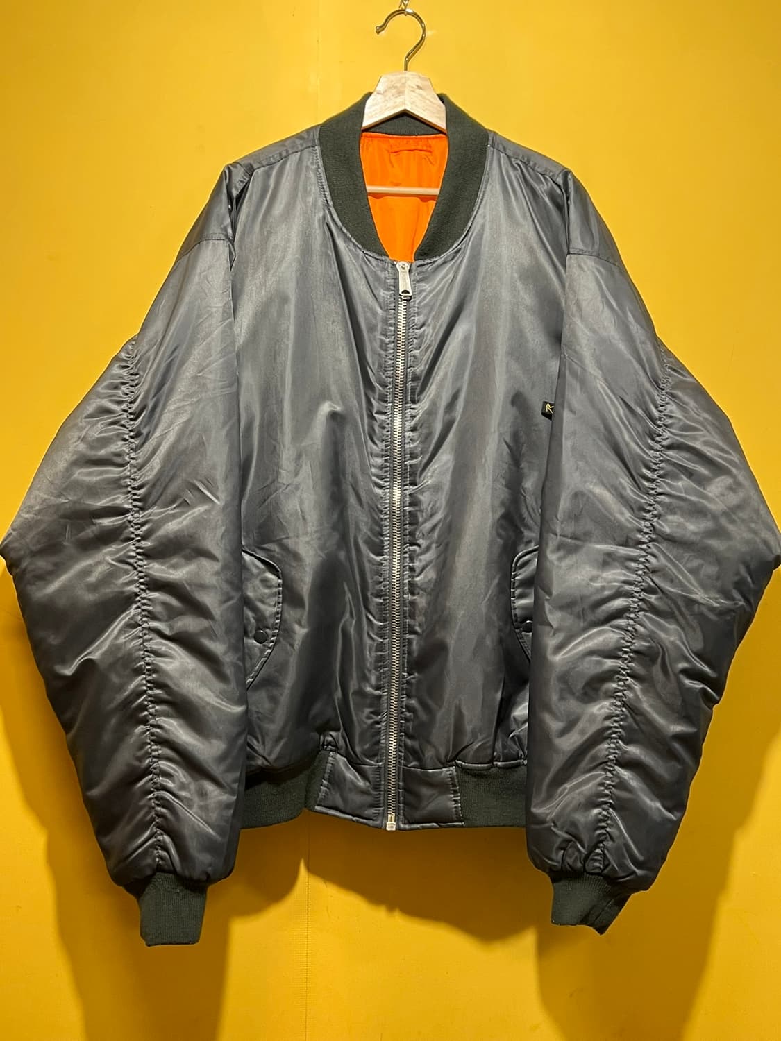 [4XL] 로스코 MA-1 나일론 플라이트 점퍼 밀리터리 봄버 자켓 상품이미지1